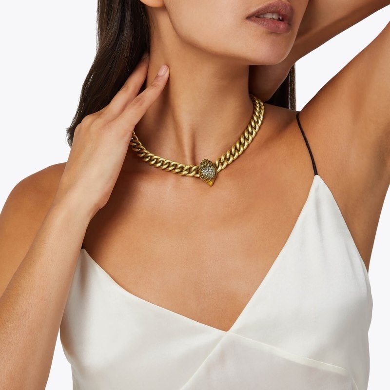Kurt Geiger Eagle Necklace Aurii | ARPQ8268