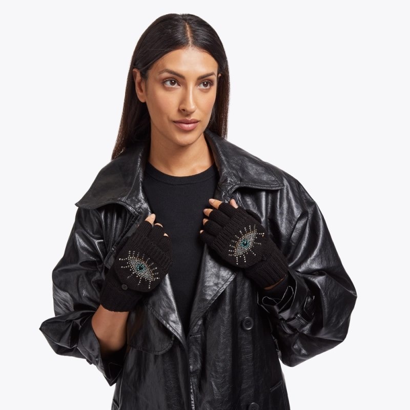 Kurt Geiger Evil Eye Mitten Negrii | QMPC6208
