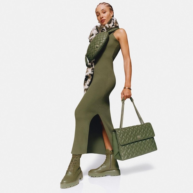 Kurt Geiger Extra Large Kensington Drench Kaki | FXIM0479