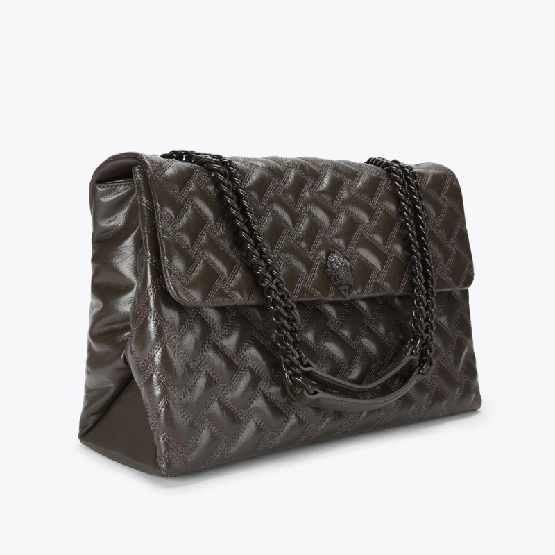 Kurt Geiger Extra Large Kensington Drench Maro Inchis | EIWL5813