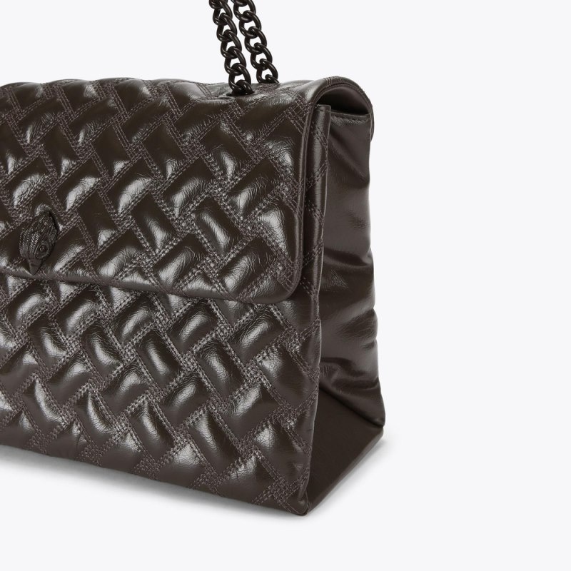 Kurt Geiger Extra Large Kensington Drench Maro Inchis | EIWL5813