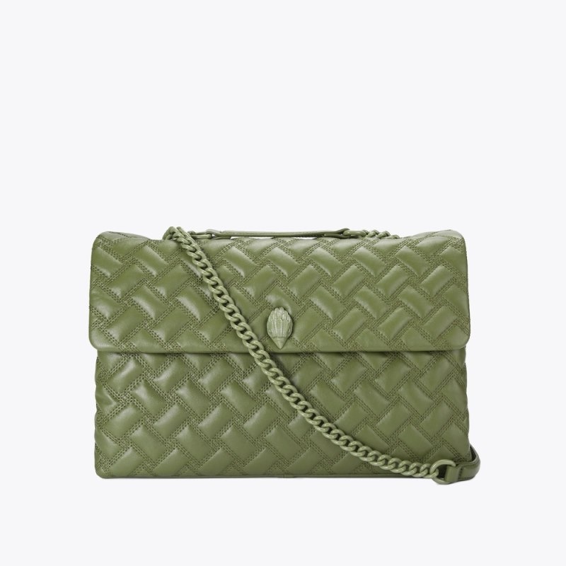 Kurt Geiger Extra Large Kensington Drench Kaki | TMKF7953