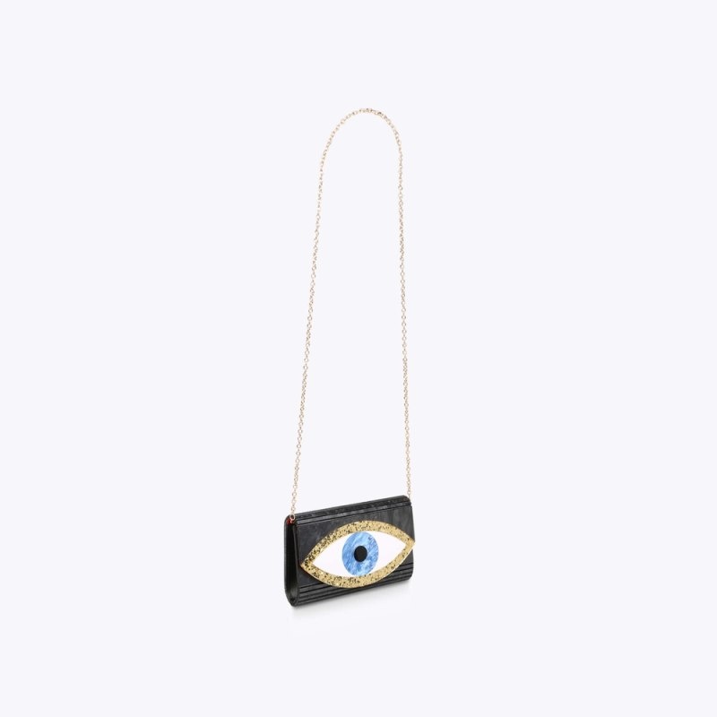 Kurt Geiger Eye Party Envelope Negrii | YVTP8446