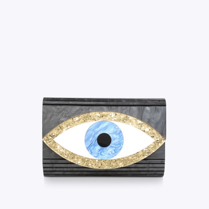 Kurt Geiger Eye Party Envelope Negrii | YVTP8446