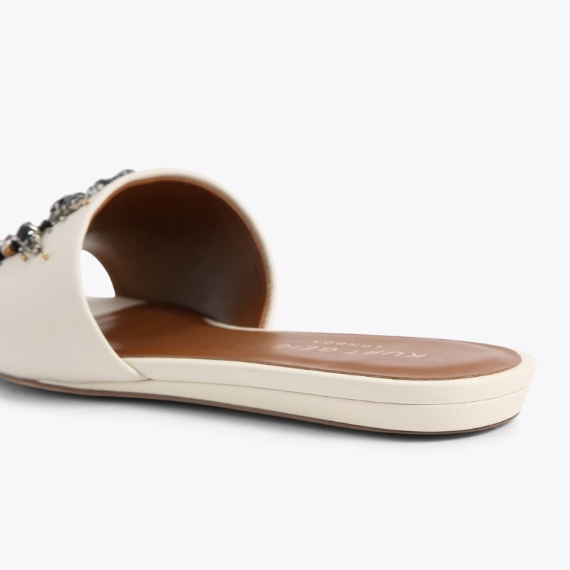 Kurt Geiger Eye Sandal Bone | UYWR0114