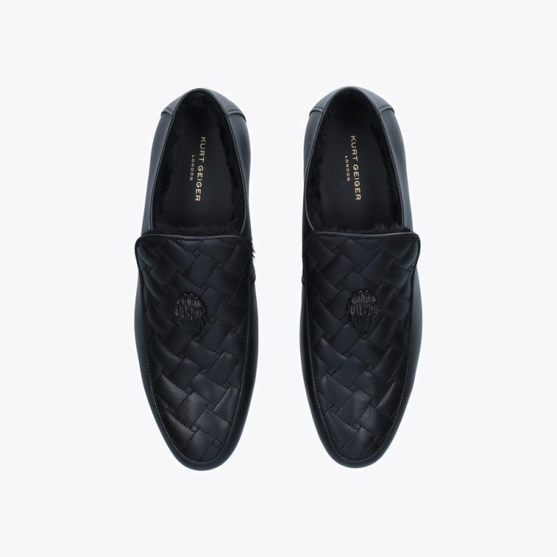 Kurt Geiger Hugh Eagle Fur Negrii | DIUV7825