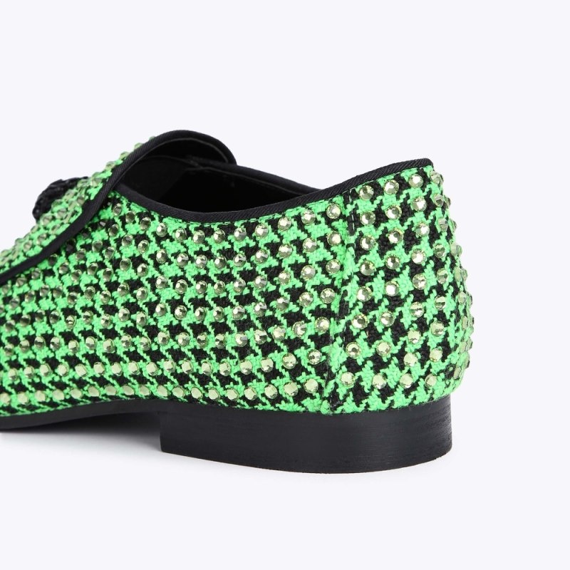 Kurt Geiger Hugh Eagle Herringbone Verzi | QEVA7278