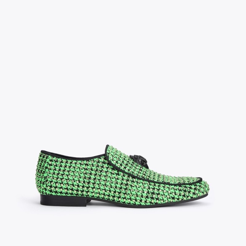 Kurt Geiger Hugh Eagle Herringbone Verzi | QEVA7278