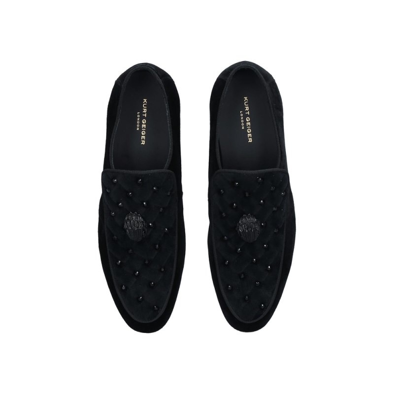 Kurt Geiger Hugh Eagle Stud Negrii | TVUJ9920