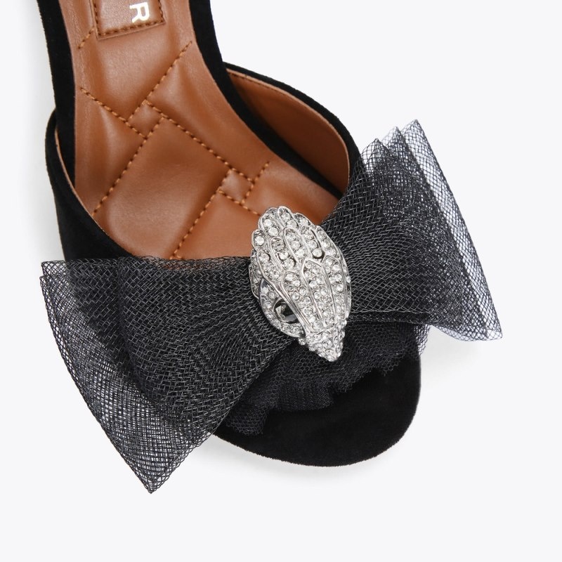 Kurt Geiger Kensington Bow Sandal Negrii | OCHC3100