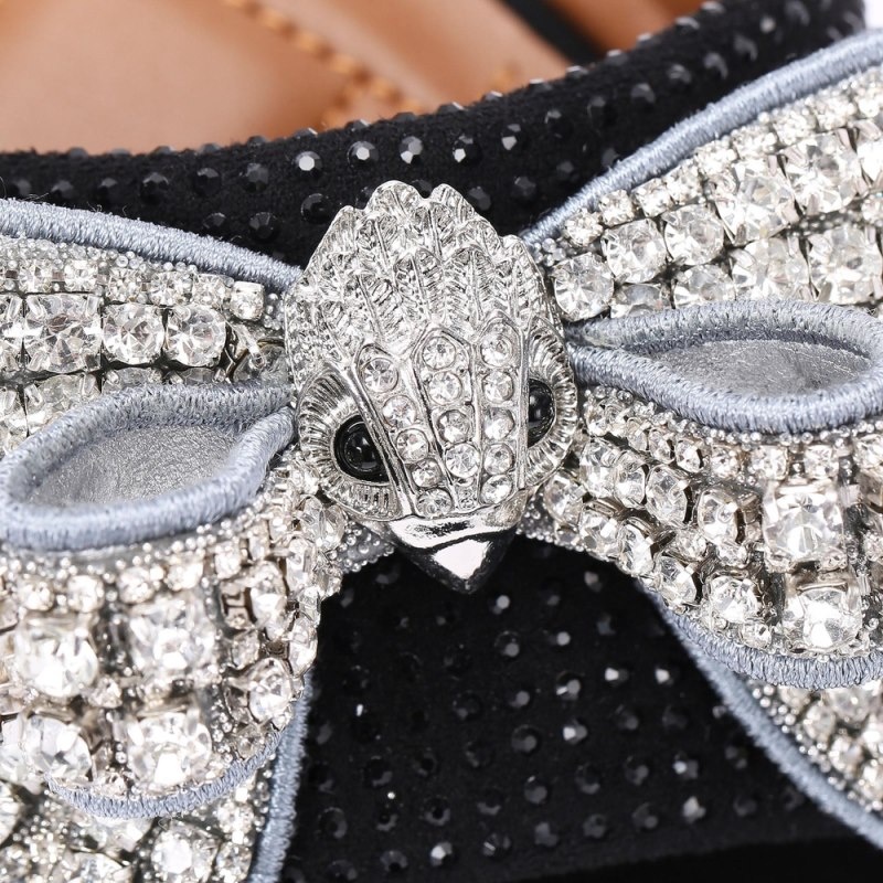 Kurt Geiger Kensington Bow Sandal Negrii | NYOA8576