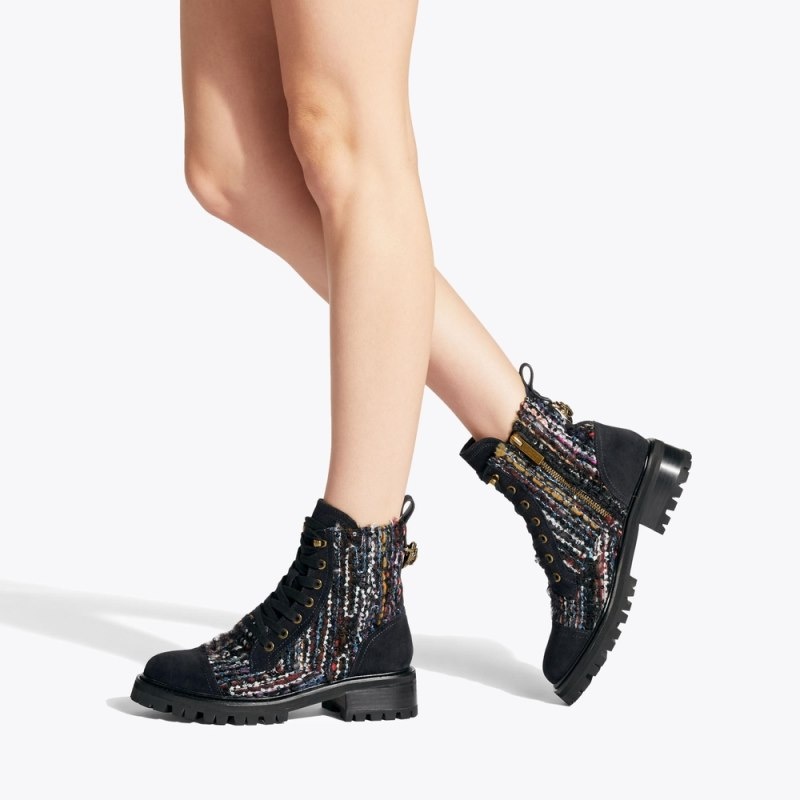 Kurt Geiger Kensington Combat Albastri | AYCR5343
