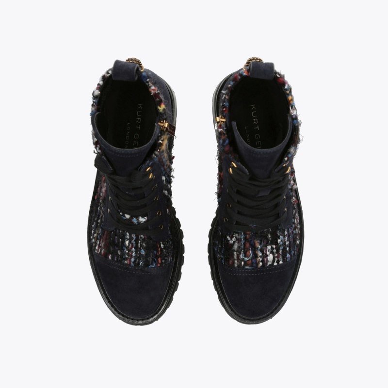 Kurt Geiger Kensington Combat Albastri | AYCR5343