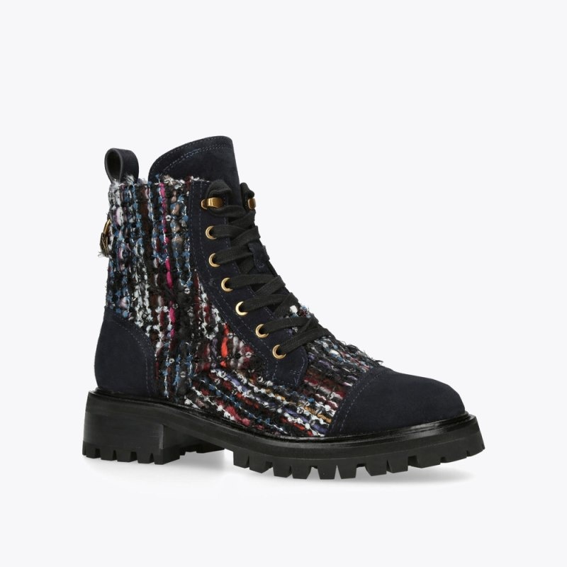 Kurt Geiger Kensington Combat Albastri | AYCR5343