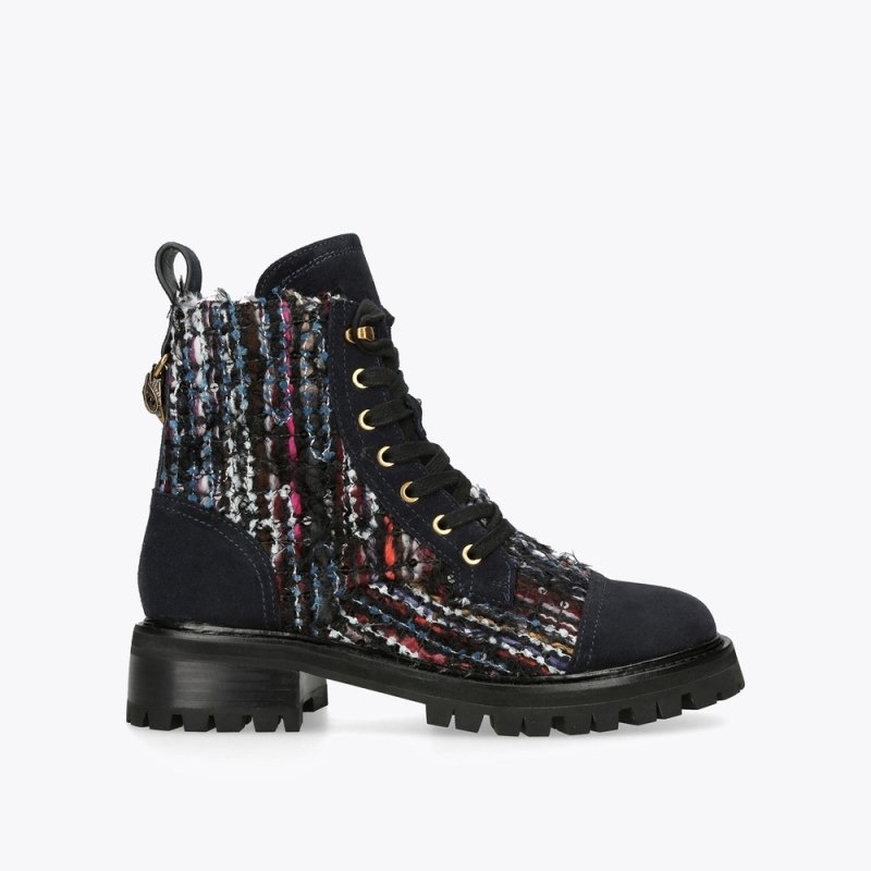 Kurt Geiger Kensington Combat Albastri | AYCR5343