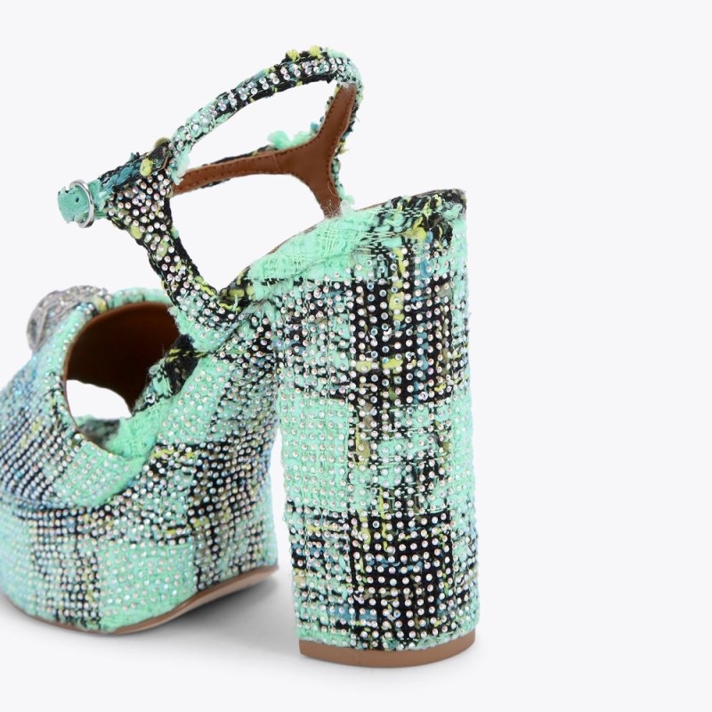Kurt Geiger Kensington Platforma Verzi | WMSX6339
