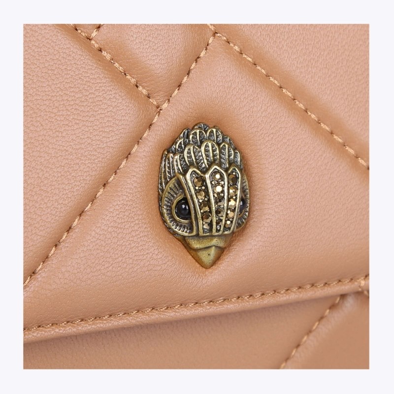 Kurt Geiger Kensington Quilt Wallet Camel | YMAC1890