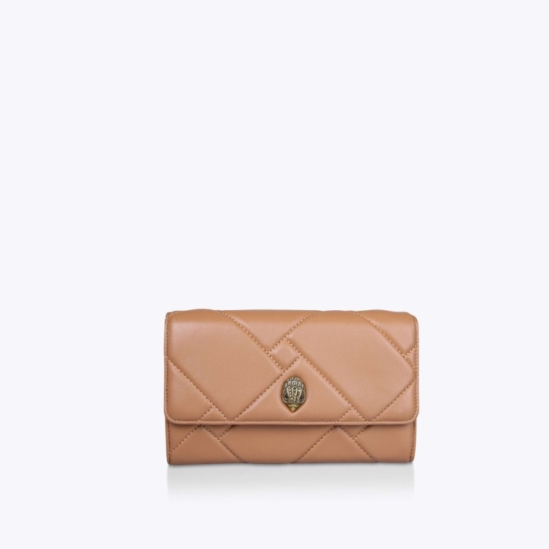 Kurt Geiger Kensington Quilt Wallet Camel | YMAC1890