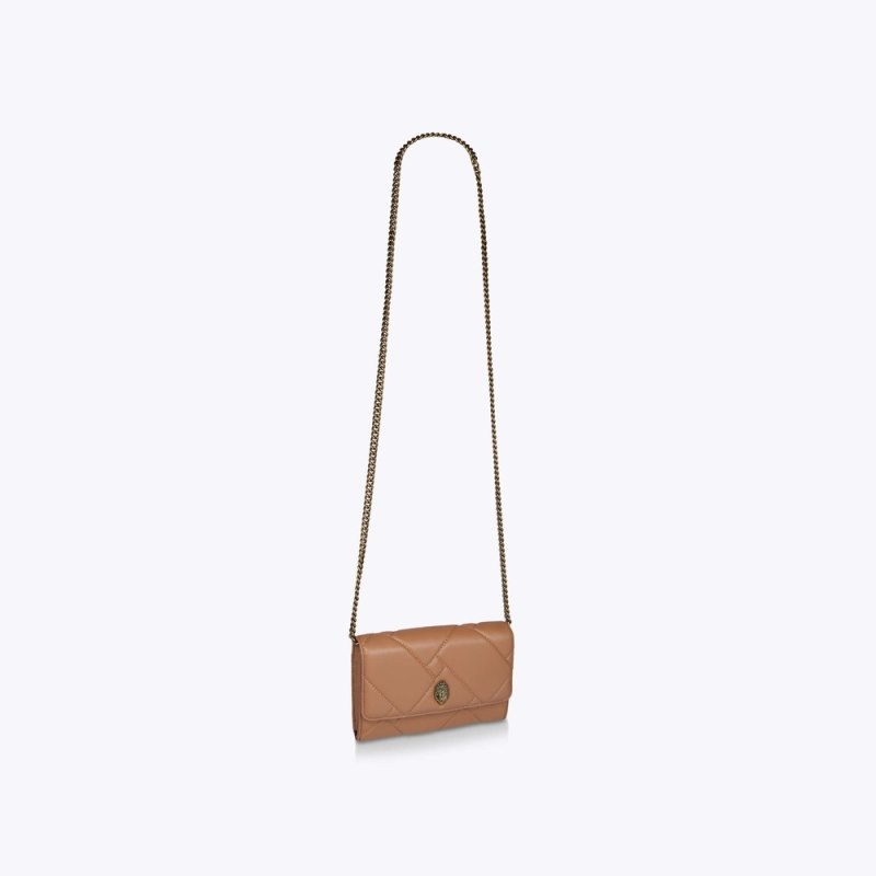 Kurt Geiger Kensington Quilt Wallet Camel | YMAC1890