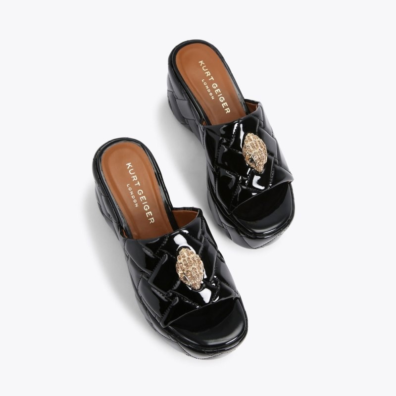 Kurt Geiger Kensington Wedge Negrii | PZPZ6426