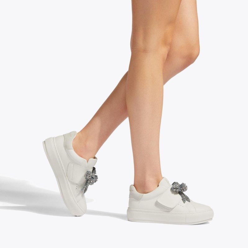 Kurt Geiger Laney Bow Argintii | ORJJ4063