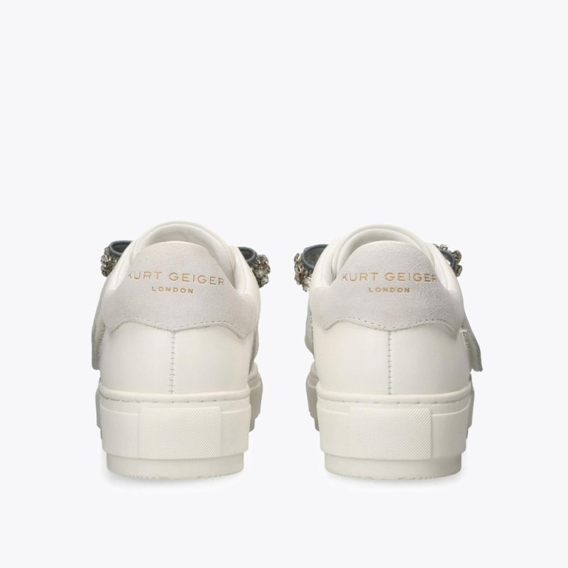 Kurt Geiger Laney Bow Argintii | ORJJ4063