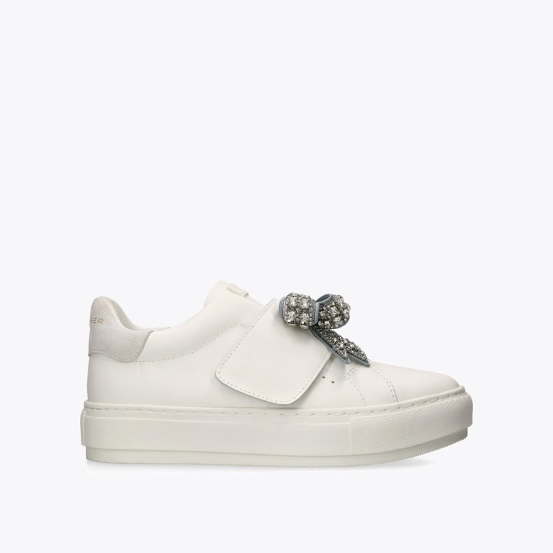 Kurt Geiger Laney Bow Argintii | ORJJ4063