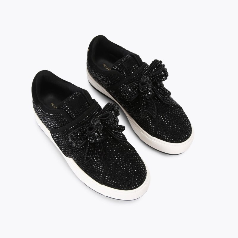 Kurt Geiger Laney Bow Slip On Negrii | AOTV2452
