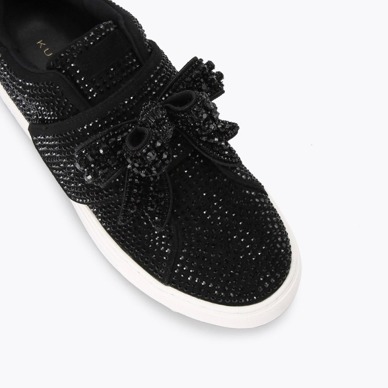 Kurt Geiger Laney Bow Slip On Negrii | AOTV2452