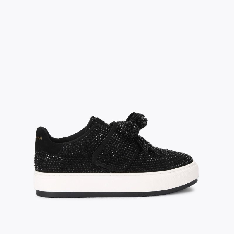 Kurt Geiger Laney Bow Slip On Negrii | AOTV2452