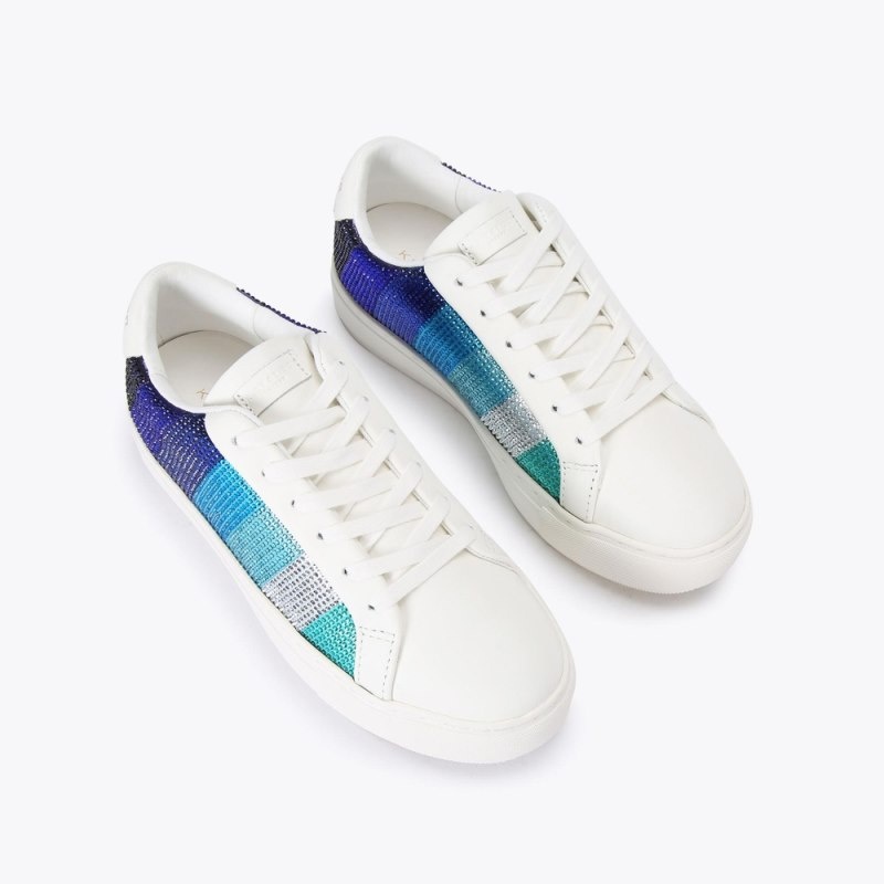 Kurt Geiger Laney Stripe Crystal Albastri | UOSP2175