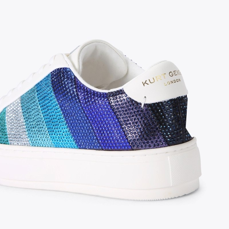 Kurt Geiger Laney Stripe Crystal Albastri | UOSP2175
