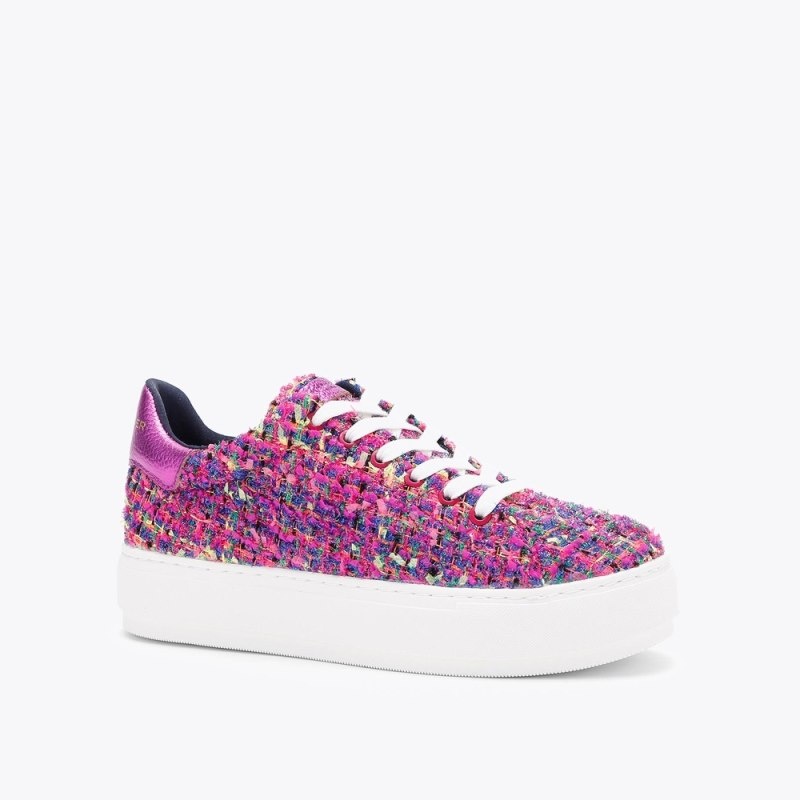 Kurt Geiger Laney Tweed Fushia | SNQE1266