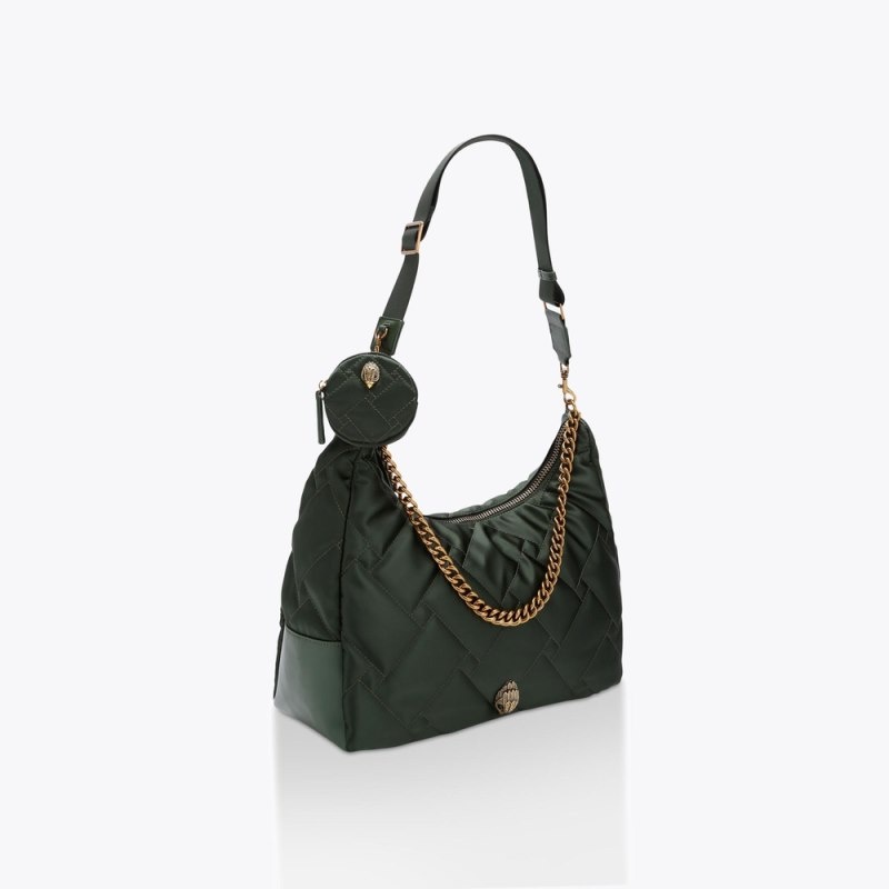 Kurt Geiger Large Recycled Hobo Verzi Inchis | VICV6774