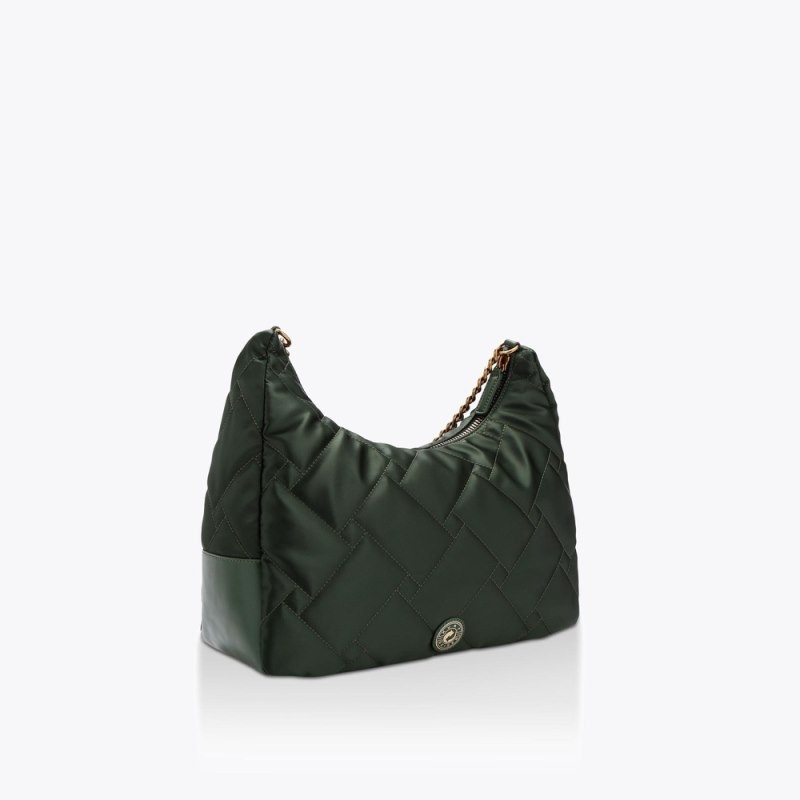Kurt Geiger Large Recycled Hobo Verzi Inchis | VICV6774