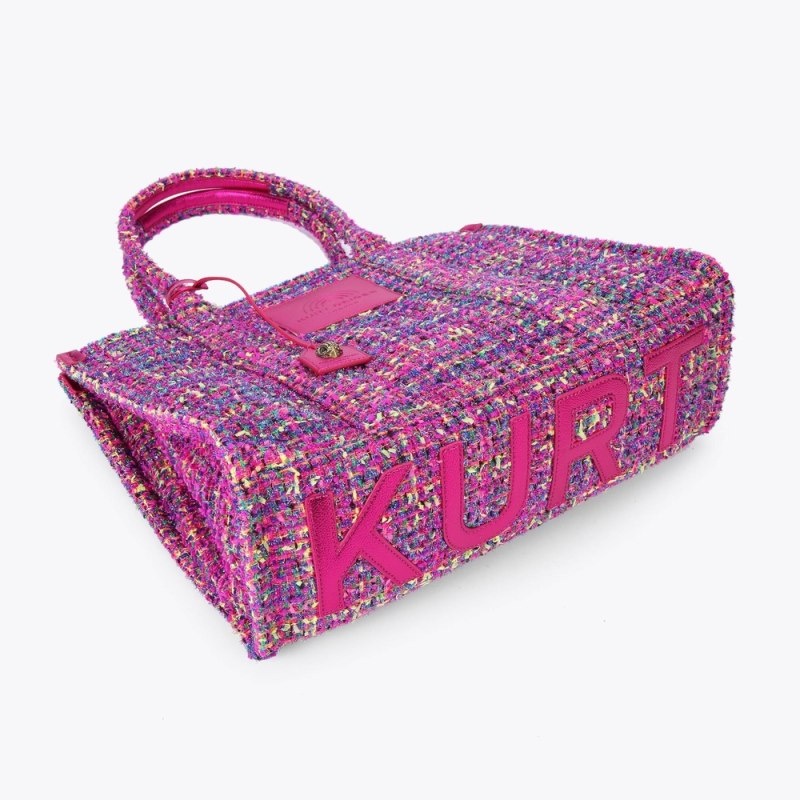 Kurt Geiger Large Tweed Southbank Fushia | NVXM2853