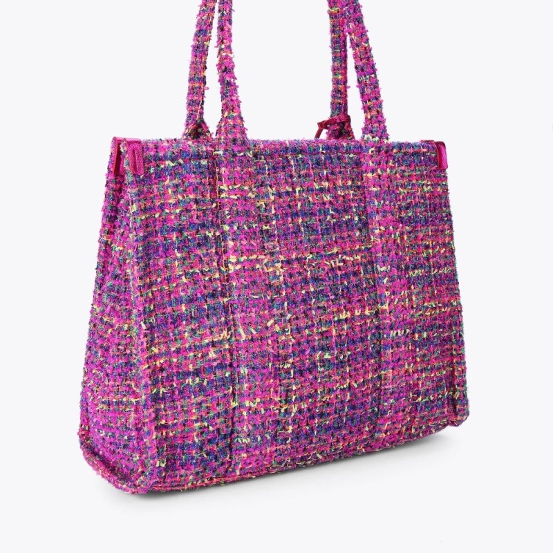 Kurt Geiger Large Tweed Southbank Fushia | NVXM2853