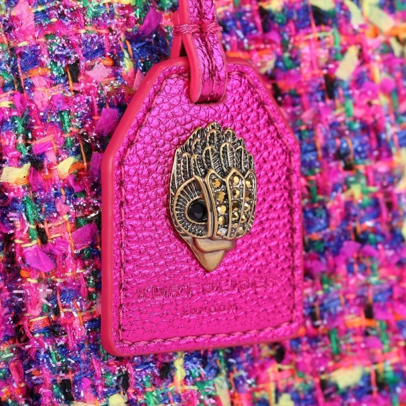 Kurt Geiger Large Tweed Southbank Fushia | NVXM2853
