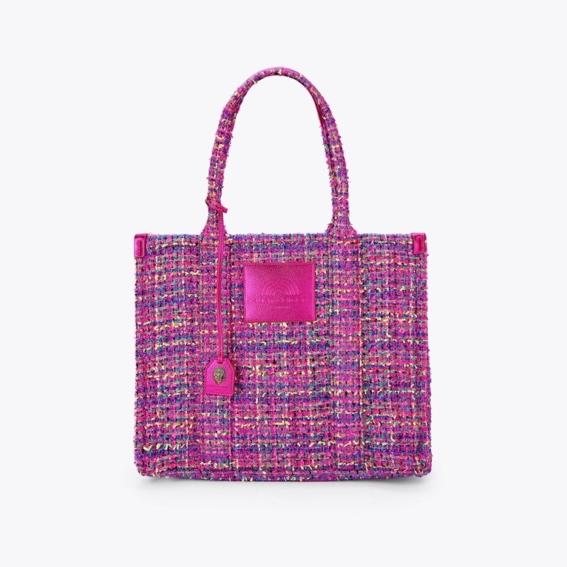 Kurt Geiger Large Tweed Southbank Fushia | NVXM2853