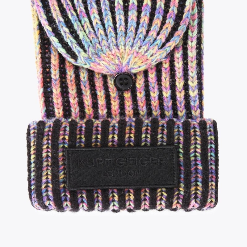 Kurt Geiger Marled Mitten Negrii | FYRO6399