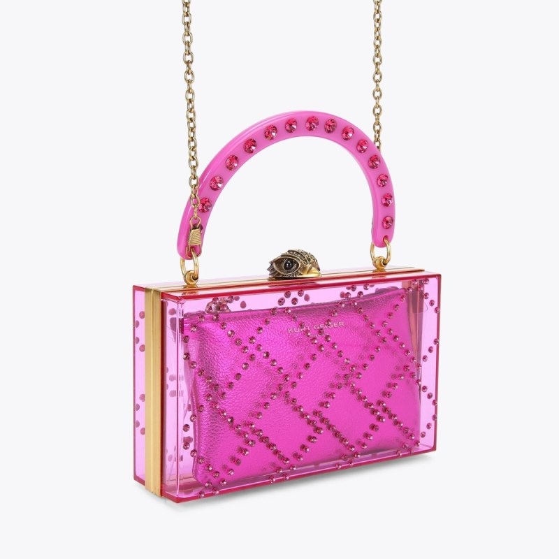 Kurt Geiger Matlasat Box Fushia | HUGJ6150