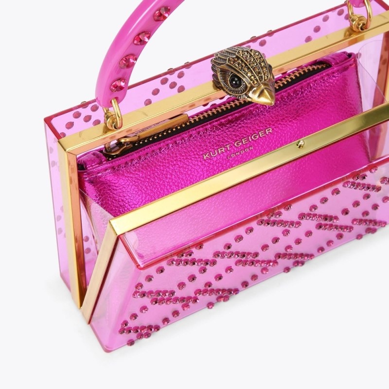 Kurt Geiger Matlasat Box Fushia | HUGJ6150
