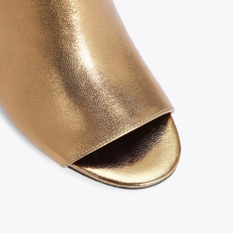 Kurt Geiger Mayfair Peep Bombeu Bronze | AJIM3886