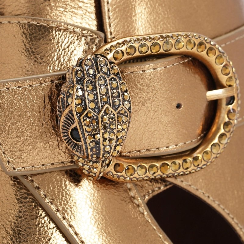 Kurt Geiger Mayfair Peep Bombeu Bronze | AJIM3886