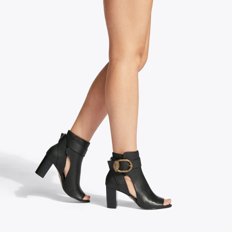 Kurt Geiger Mayfair Peep Bombeu Negrii | ZISC1106