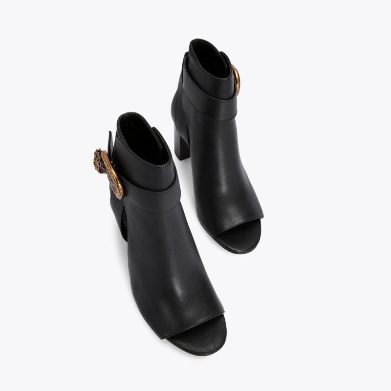 Kurt Geiger Mayfair Peep Bombeu Negrii | ZISC1106