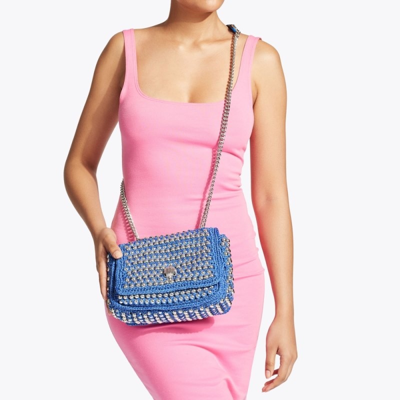 Kurt Geiger Medium Crochet Kensington Albastri | UGZZ5062