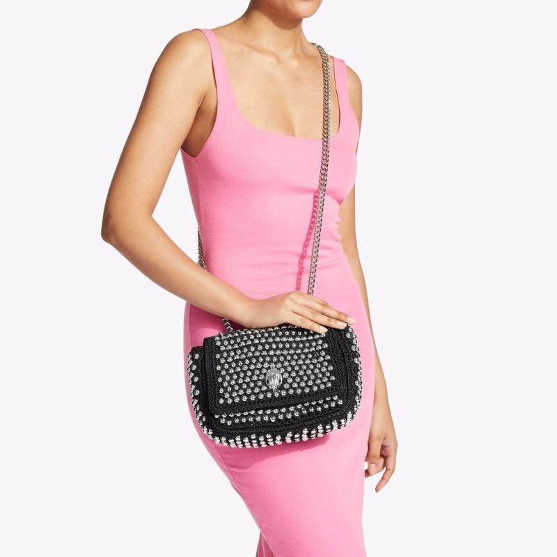 Kurt Geiger Medium Crochet Kensington Negrii | RKVS9081