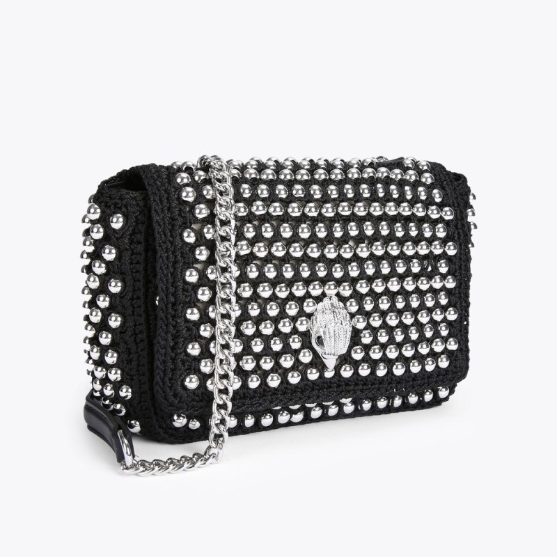 Kurt Geiger Medium Crochet Kensington Negrii | RKVS9081