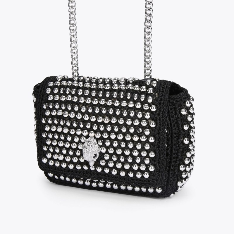 Kurt Geiger Medium Crochet Kensington Negrii | RKVS9081